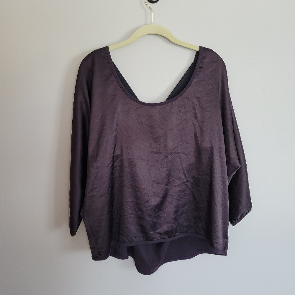 Balley 44 open back silk blouse, L